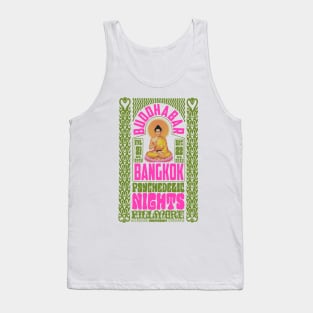 Psychedelic Nights at Bangkok Buddha Bar - Vintage Poster Design Tank Top